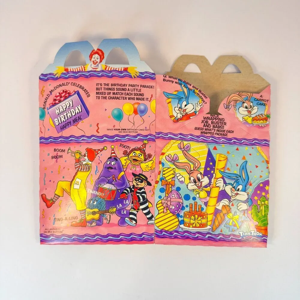 1994 McDonalds Happy Birthday Train  Happy Meal Toy Set | 90s Near Complete + U3